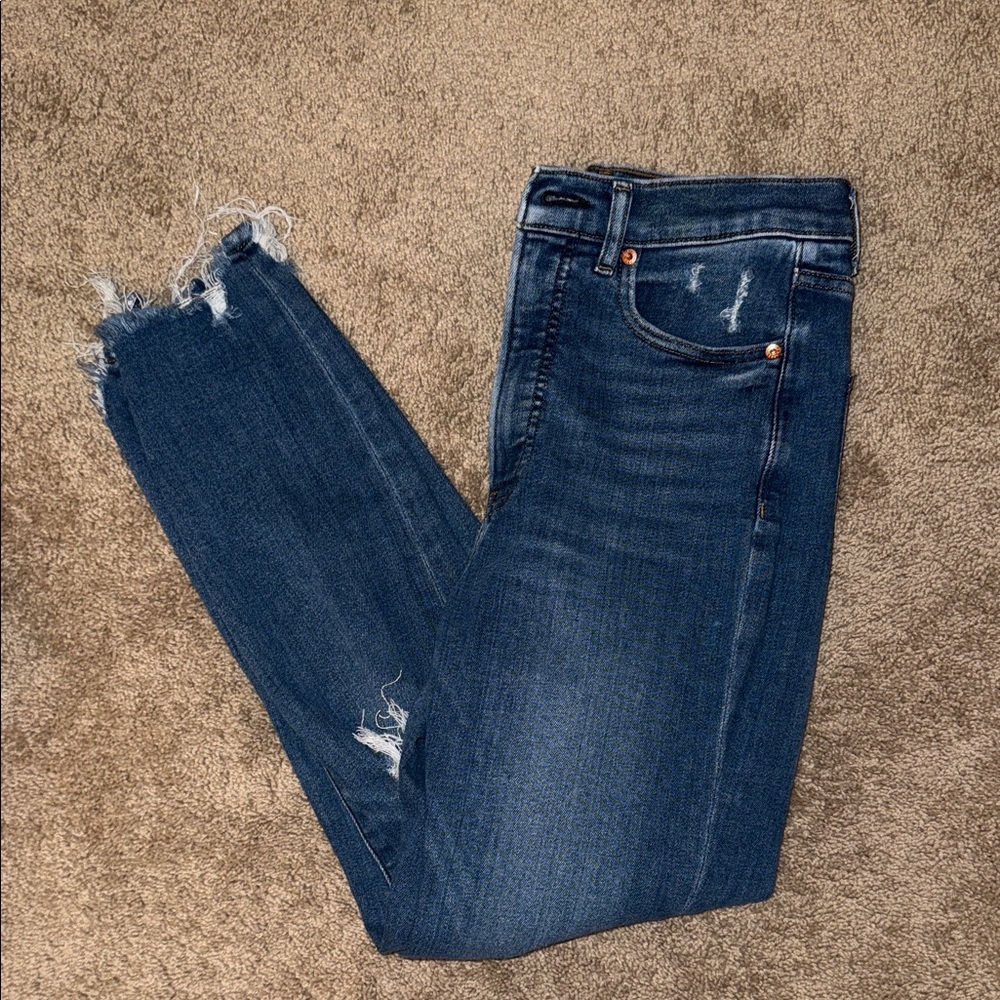 Women's Express Slim Ankle Super High Rise Jeans